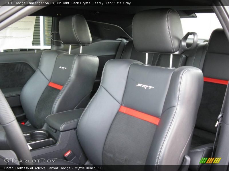 Brilliant Black Crystal Pearl / Dark Slate Gray 2010 Dodge Challenger SRT8