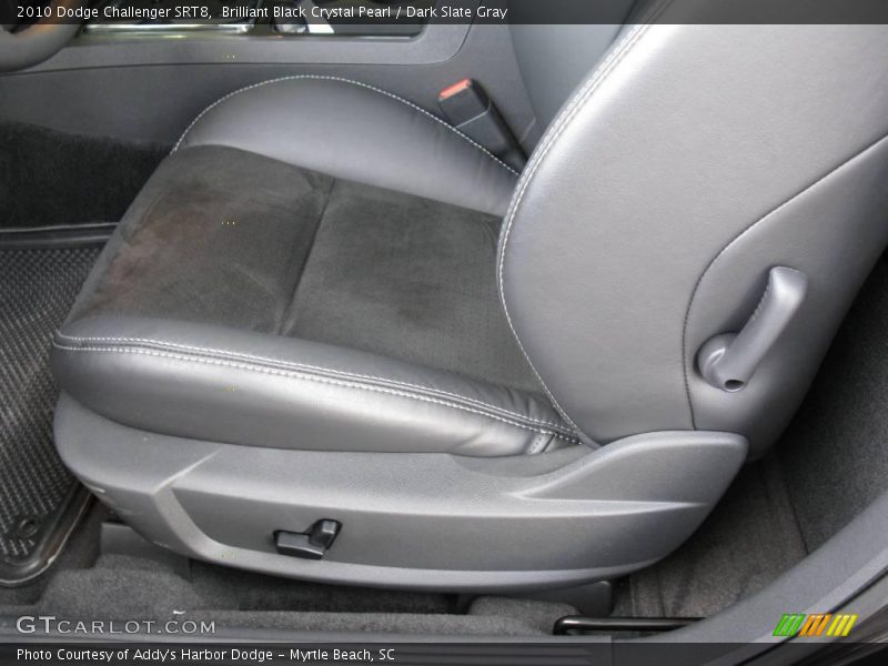 Brilliant Black Crystal Pearl / Dark Slate Gray 2010 Dodge Challenger SRT8
