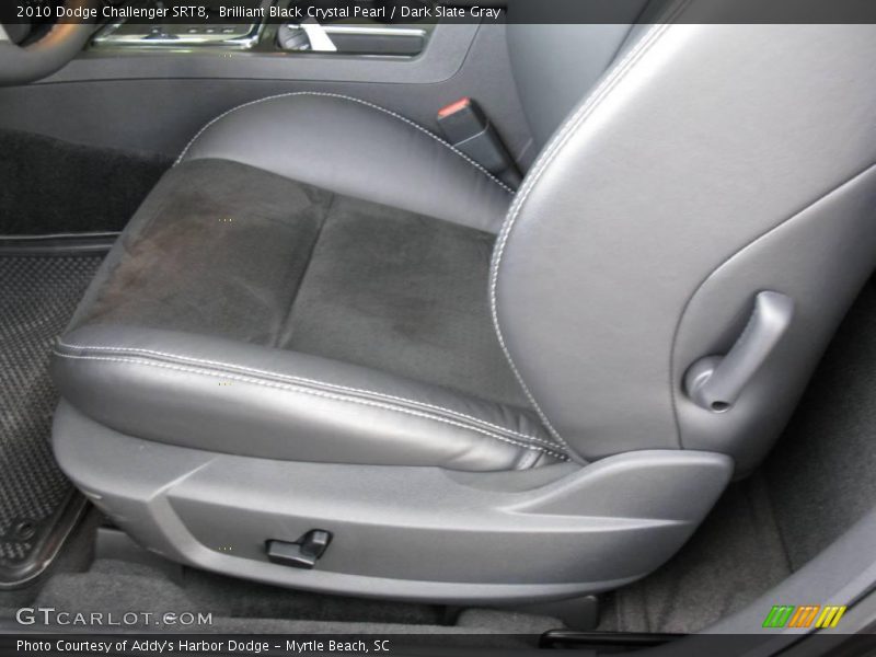 Brilliant Black Crystal Pearl / Dark Slate Gray 2010 Dodge Challenger SRT8