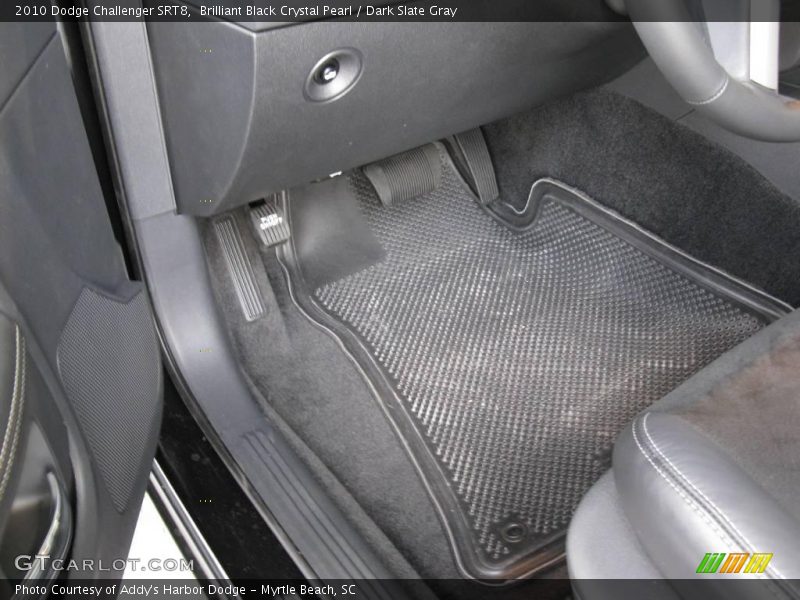 Brilliant Black Crystal Pearl / Dark Slate Gray 2010 Dodge Challenger SRT8