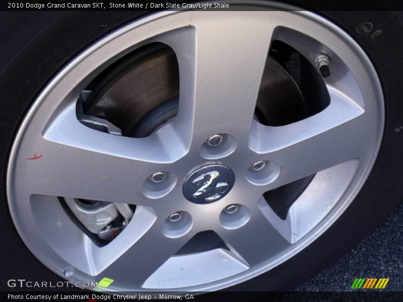 Stone White / Dark Slate Gray/Light Shale 2010 Dodge Grand Caravan SXT