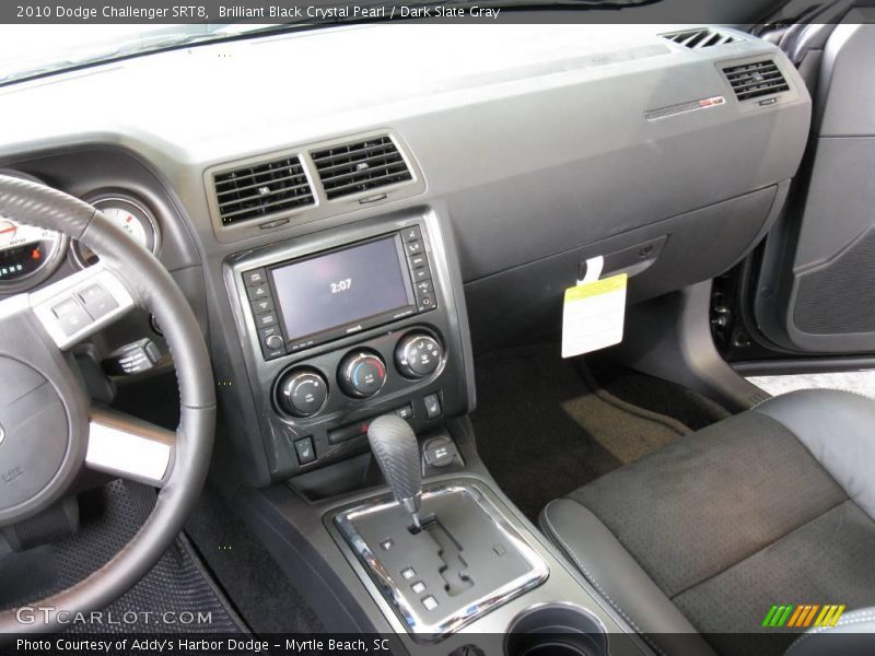 Brilliant Black Crystal Pearl / Dark Slate Gray 2010 Dodge Challenger SRT8