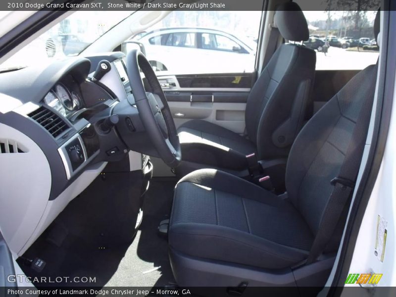 Stone White / Dark Slate Gray/Light Shale 2010 Dodge Grand Caravan SXT