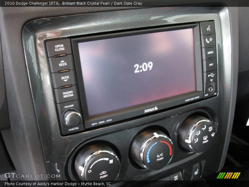 Brilliant Black Crystal Pearl / Dark Slate Gray 2010 Dodge Challenger SRT8