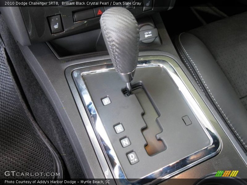 Brilliant Black Crystal Pearl / Dark Slate Gray 2010 Dodge Challenger SRT8
