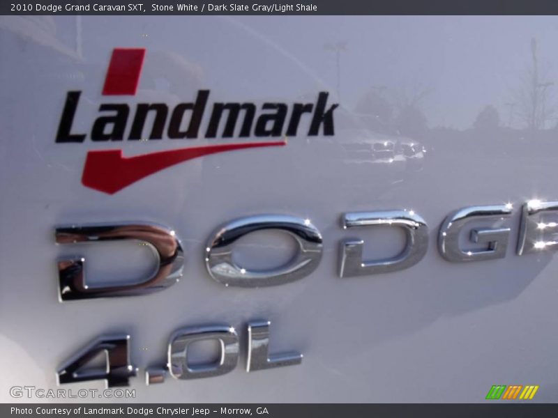 Stone White / Dark Slate Gray/Light Shale 2010 Dodge Grand Caravan SXT