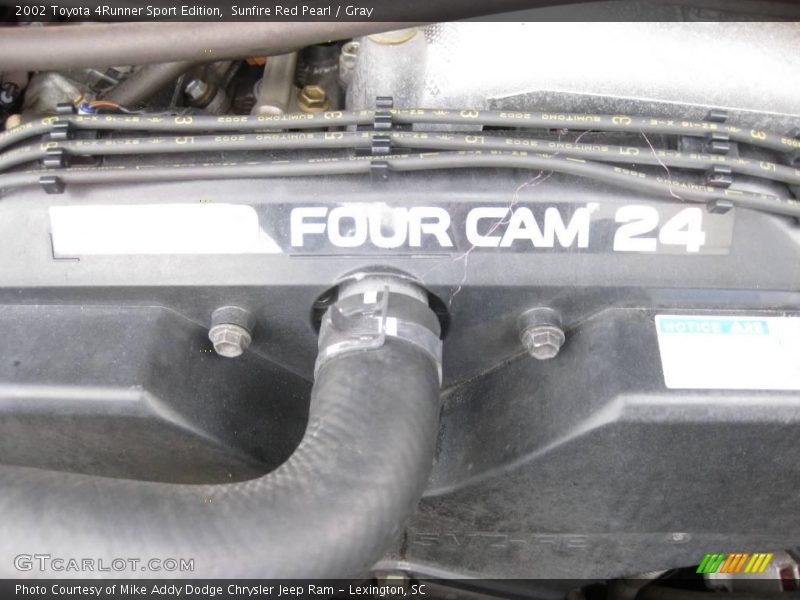 Sunfire Red Pearl / Gray 2002 Toyota 4Runner Sport Edition