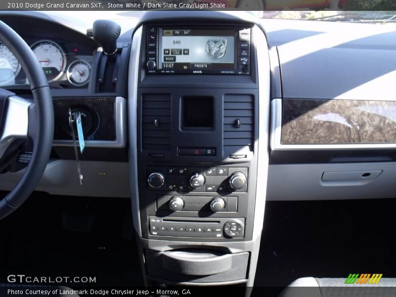 Stone White / Dark Slate Gray/Light Shale 2010 Dodge Grand Caravan SXT