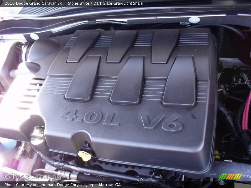 Stone White / Dark Slate Gray/Light Shale 2010 Dodge Grand Caravan SXT