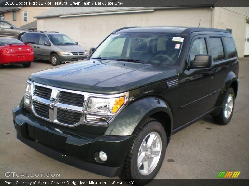 Natural Green Pearl / Dark Slate Gray 2010 Dodge Nitro SE 4x4