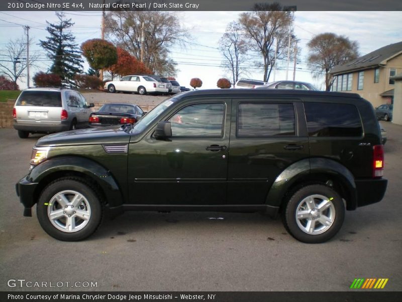 Natural Green Pearl / Dark Slate Gray 2010 Dodge Nitro SE 4x4