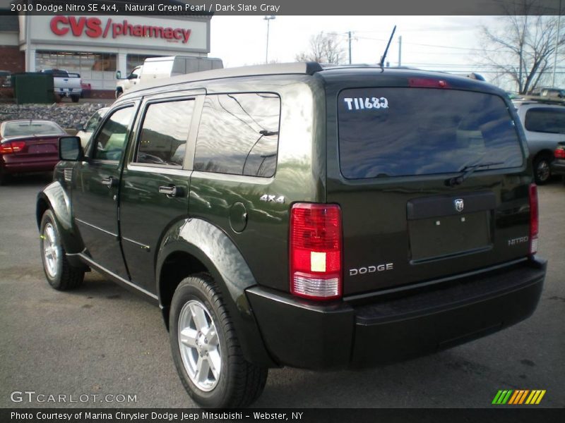 Natural Green Pearl / Dark Slate Gray 2010 Dodge Nitro SE 4x4