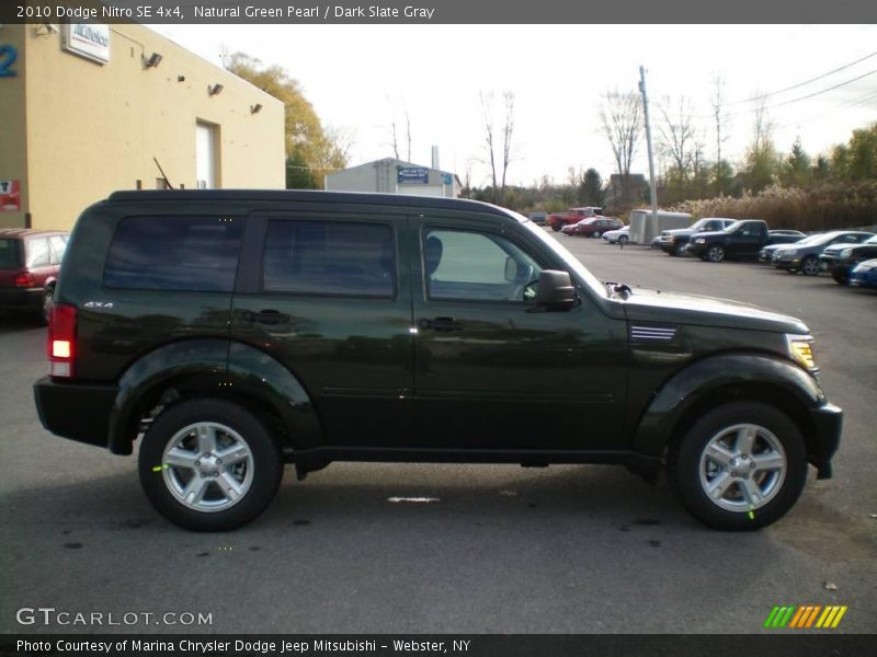 Natural Green Pearl / Dark Slate Gray 2010 Dodge Nitro SE 4x4