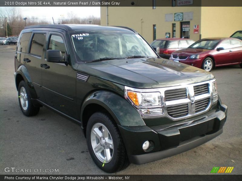 Natural Green Pearl / Dark Slate Gray 2010 Dodge Nitro SE 4x4