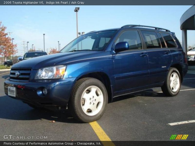 Indigo Ink Pearl / Ash Gray 2006 Toyota Highlander V6