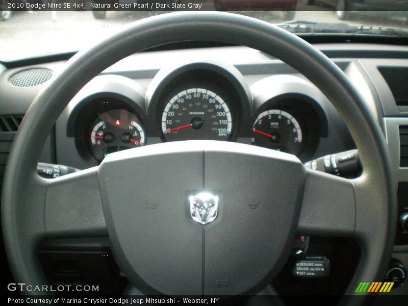 Natural Green Pearl / Dark Slate Gray 2010 Dodge Nitro SE 4x4