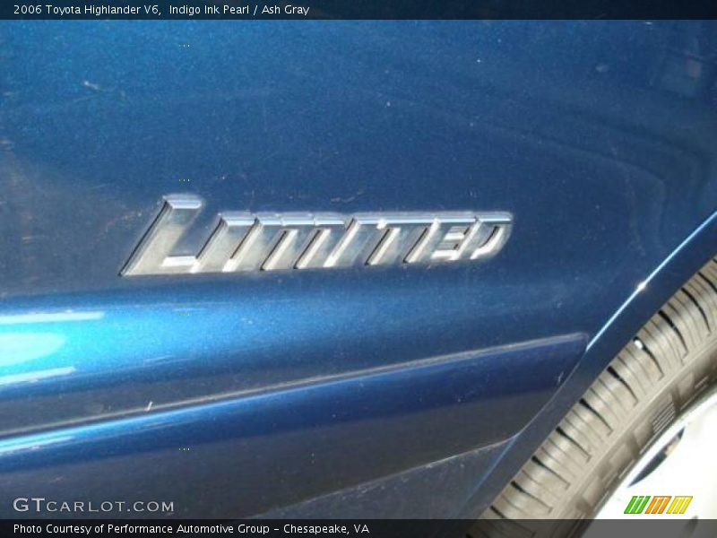Indigo Ink Pearl / Ash Gray 2006 Toyota Highlander V6