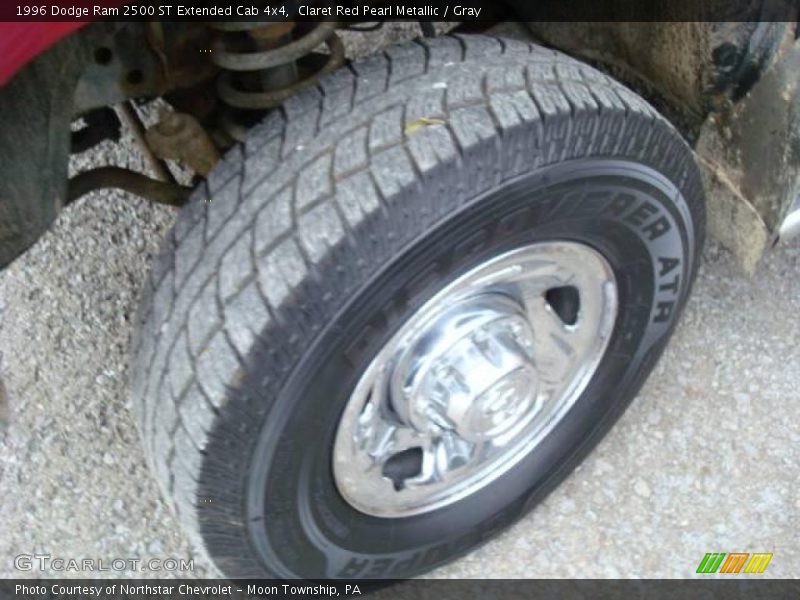 Claret Red Pearl Metallic / Gray 1996 Dodge Ram 2500 ST Extended Cab 4x4