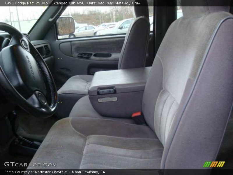 Claret Red Pearl Metallic / Gray 1996 Dodge Ram 2500 ST Extended Cab 4x4