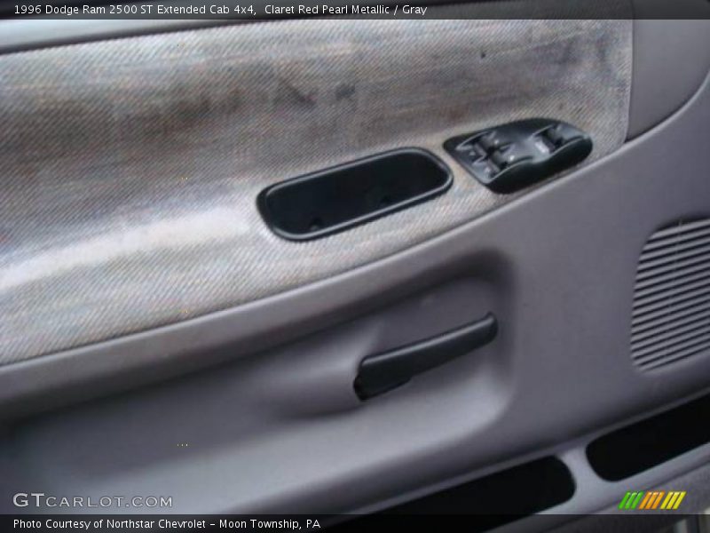 Claret Red Pearl Metallic / Gray 1996 Dodge Ram 2500 ST Extended Cab 4x4