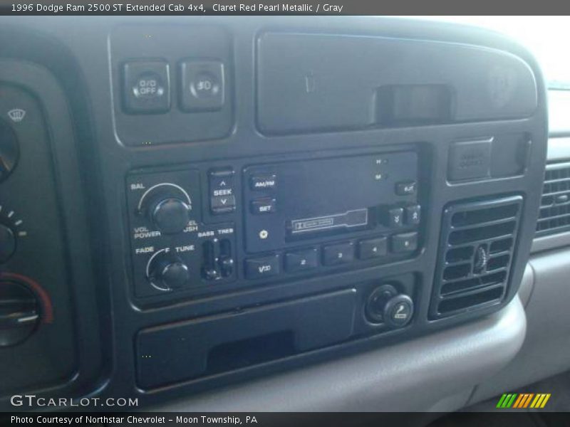 Claret Red Pearl Metallic / Gray 1996 Dodge Ram 2500 ST Extended Cab 4x4