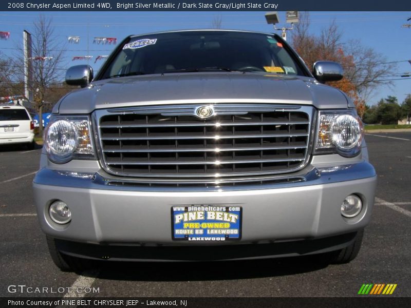 Bright Silver Metallic / Dark Slate Gray/Light Slate Gray 2008 Chrysler Aspen Limited 4WD