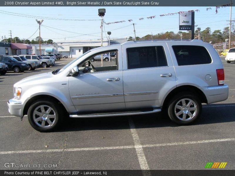 Bright Silver Metallic / Dark Slate Gray/Light Slate Gray 2008 Chrysler Aspen Limited 4WD
