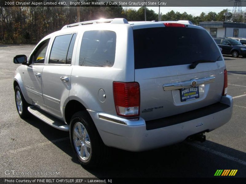 Bright Silver Metallic / Dark Slate Gray/Light Slate Gray 2008 Chrysler Aspen Limited 4WD