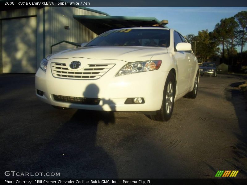 Super White / Ash 2008 Toyota Camry XLE V6