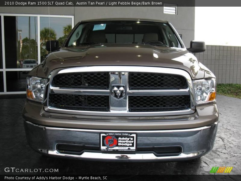 Austin Tan Pearl / Light Pebble Beige/Bark Brown 2010 Dodge Ram 1500 SLT Quad Cab