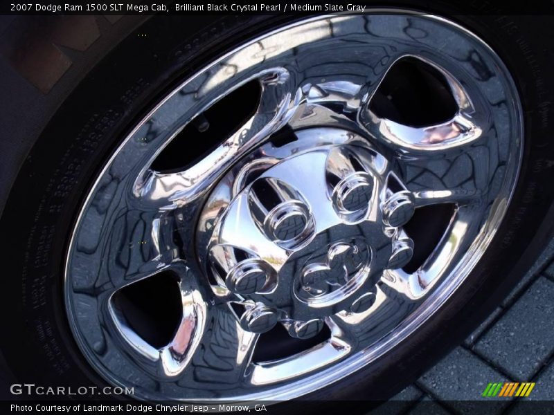 Brilliant Black Crystal Pearl / Medium Slate Gray 2007 Dodge Ram 1500 SLT Mega Cab