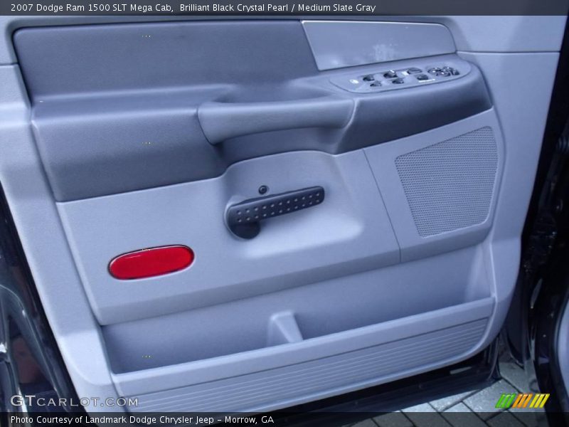 Brilliant Black Crystal Pearl / Medium Slate Gray 2007 Dodge Ram 1500 SLT Mega Cab
