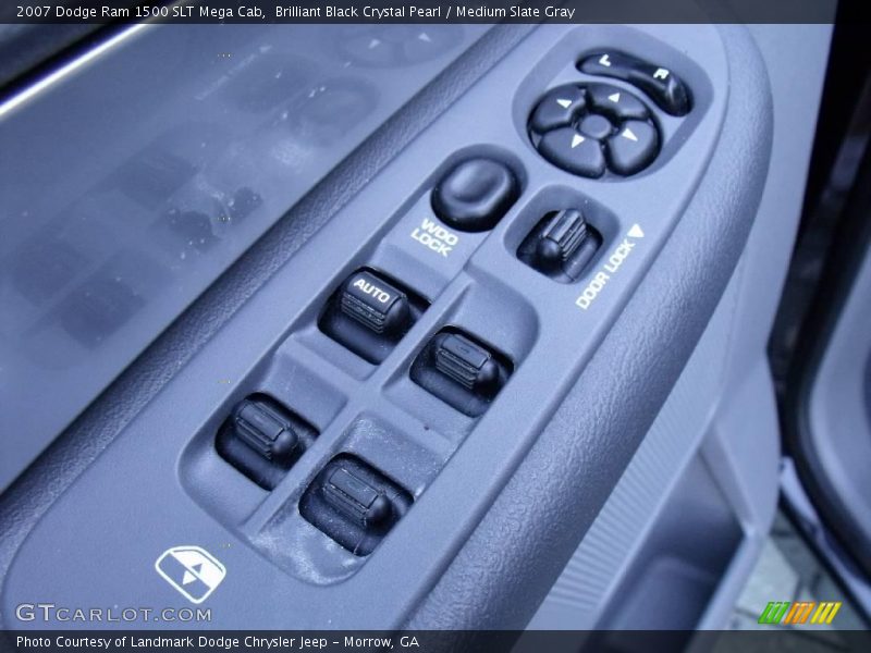 Brilliant Black Crystal Pearl / Medium Slate Gray 2007 Dodge Ram 1500 SLT Mega Cab