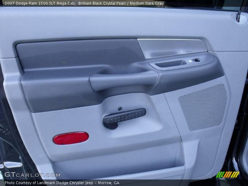 Brilliant Black Crystal Pearl / Medium Slate Gray 2007 Dodge Ram 1500 SLT Mega Cab