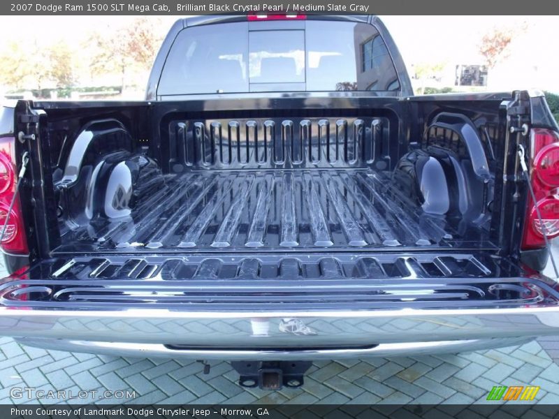 Brilliant Black Crystal Pearl / Medium Slate Gray 2007 Dodge Ram 1500 SLT Mega Cab