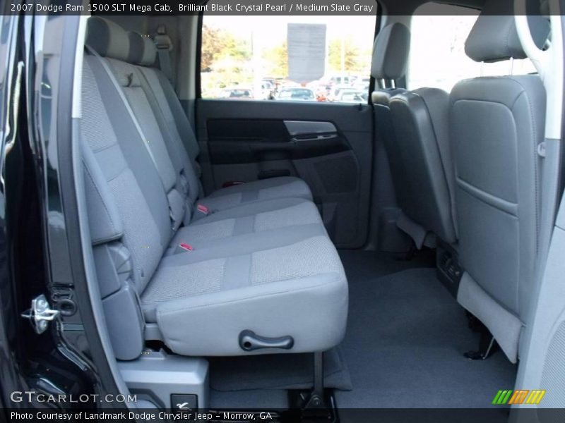 Brilliant Black Crystal Pearl / Medium Slate Gray 2007 Dodge Ram 1500 SLT Mega Cab