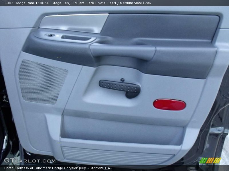 Brilliant Black Crystal Pearl / Medium Slate Gray 2007 Dodge Ram 1500 SLT Mega Cab