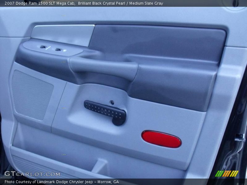 Brilliant Black Crystal Pearl / Medium Slate Gray 2007 Dodge Ram 1500 SLT Mega Cab