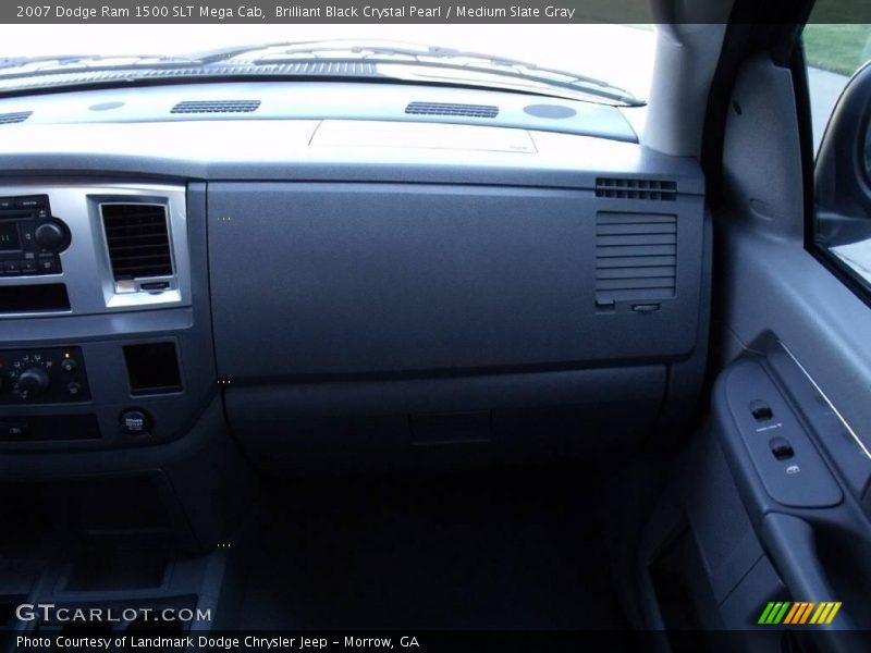 Brilliant Black Crystal Pearl / Medium Slate Gray 2007 Dodge Ram 1500 SLT Mega Cab