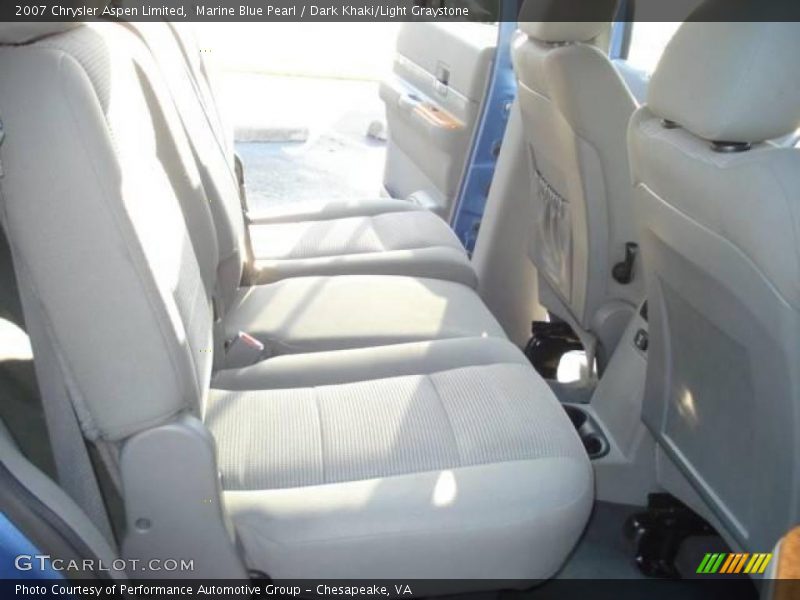 Marine Blue Pearl / Dark Khaki/Light Graystone 2007 Chrysler Aspen Limited