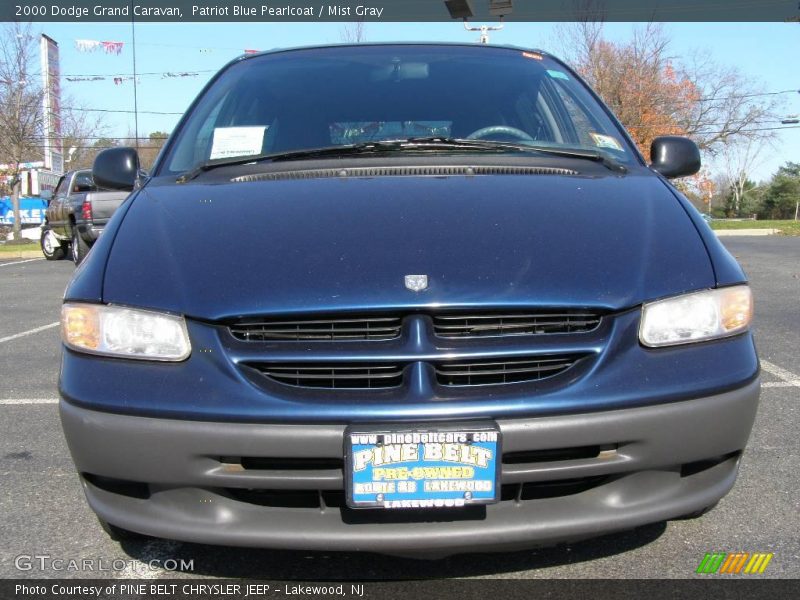 Patriot Blue Pearlcoat / Mist Gray 2000 Dodge Grand Caravan