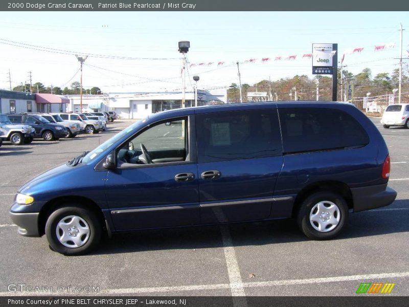 Patriot Blue Pearlcoat / Mist Gray 2000 Dodge Grand Caravan