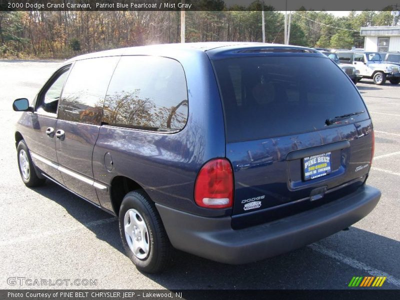 Patriot Blue Pearlcoat / Mist Gray 2000 Dodge Grand Caravan