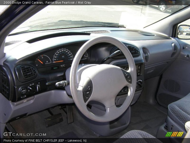 Patriot Blue Pearlcoat / Mist Gray 2000 Dodge Grand Caravan