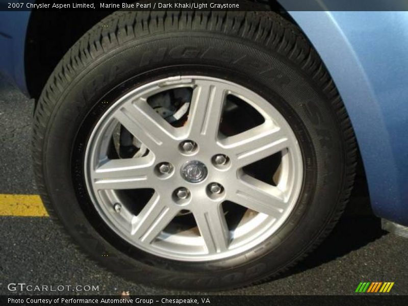 Marine Blue Pearl / Dark Khaki/Light Graystone 2007 Chrysler Aspen Limited