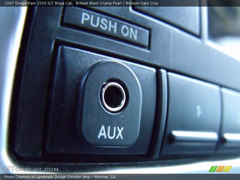 Brilliant Black Crystal Pearl / Medium Slate Gray 2007 Dodge Ram 1500 SLT Mega Cab