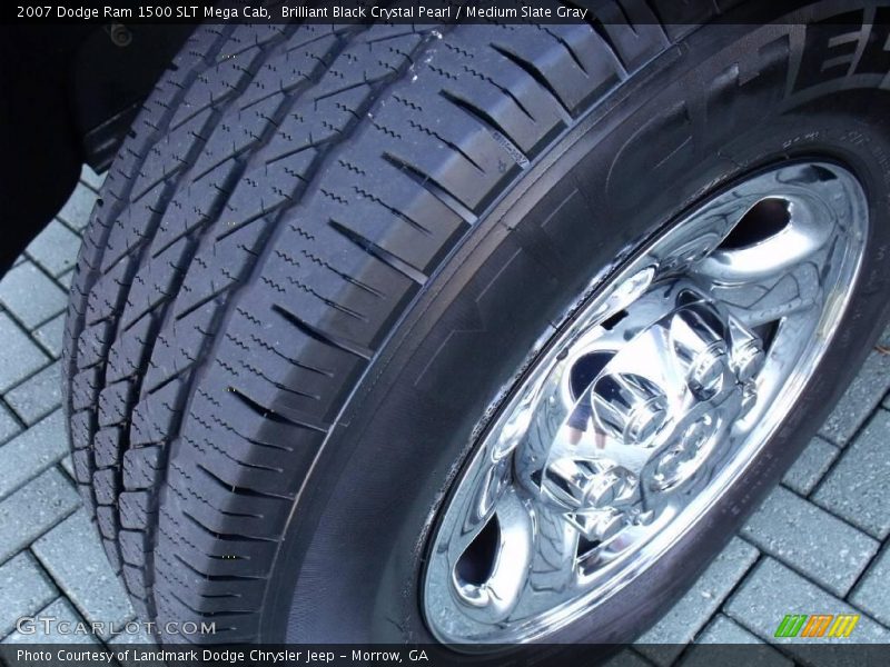 Brilliant Black Crystal Pearl / Medium Slate Gray 2007 Dodge Ram 1500 SLT Mega Cab