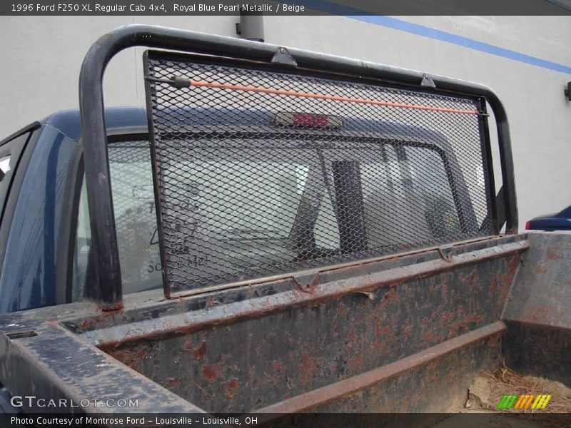 Royal Blue Pearl Metallic / Beige 1996 Ford F250 XL Regular Cab 4x4