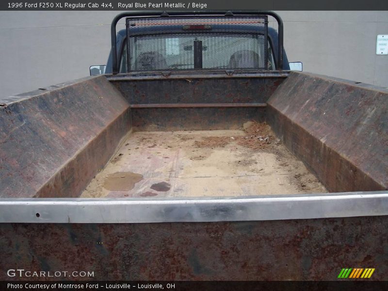 Royal Blue Pearl Metallic / Beige 1996 Ford F250 XL Regular Cab 4x4