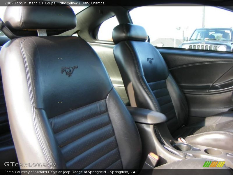 Zinc Yellow / Dark Charcoal 2002 Ford Mustang GT Coupe